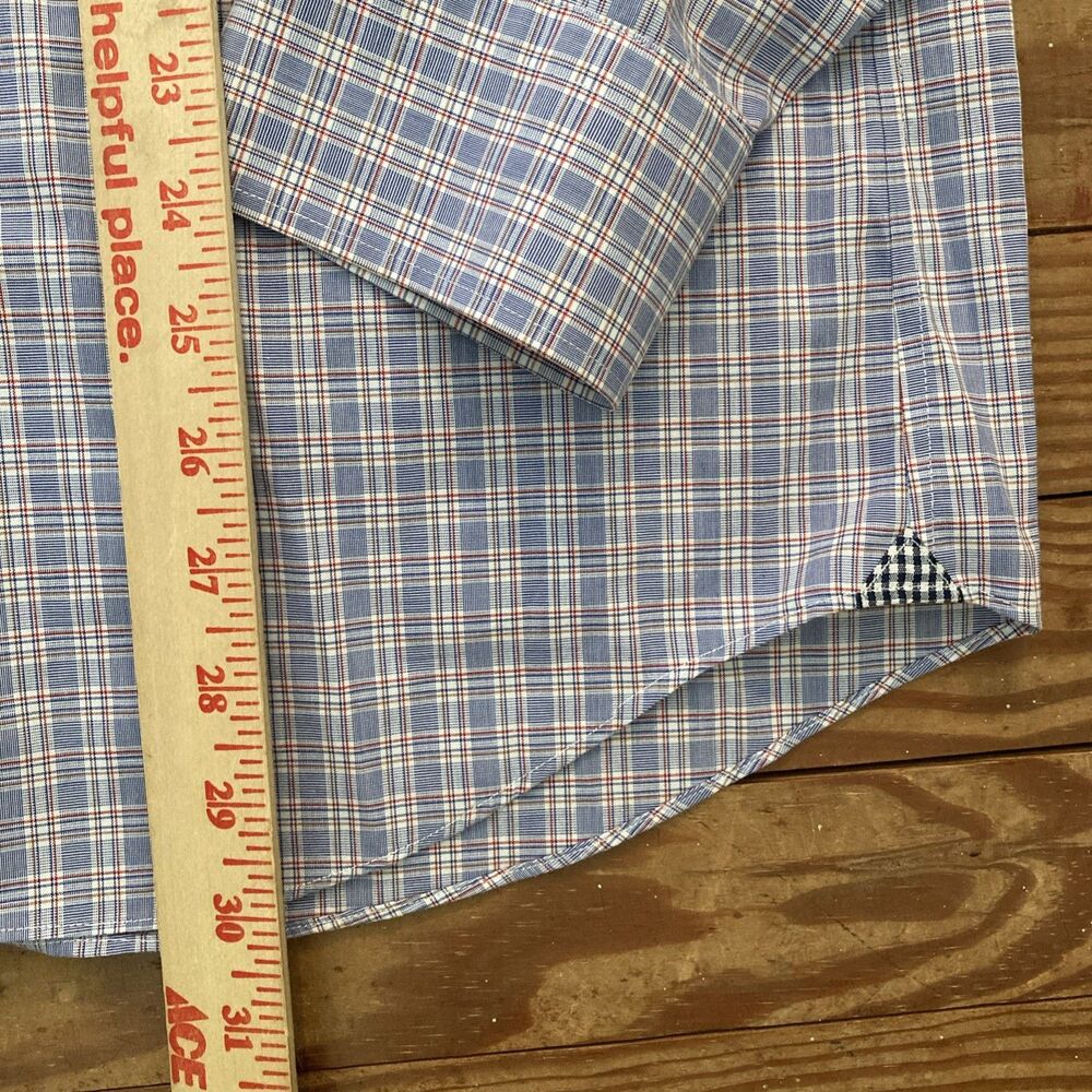 Banana Republic Men's L Camden Fit Non-Iron Button Up Plaid Long Sleeve Shirt - Picture 6 of 13